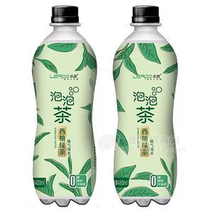 樂路 泡泡茶 西柚綠茶味氣泡水480ml