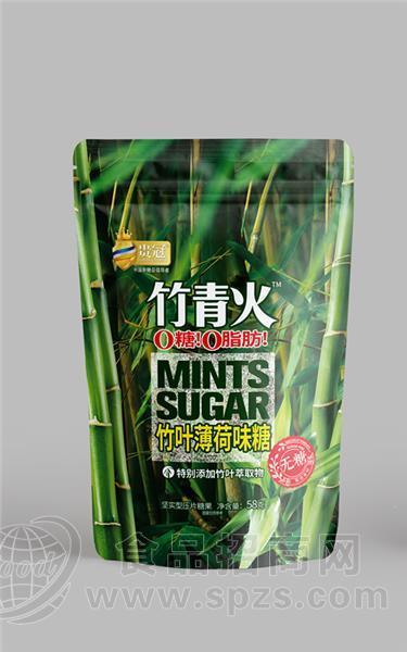 贵冠竹青火无糖薄荷糖  竹叶薄荷糖58克
