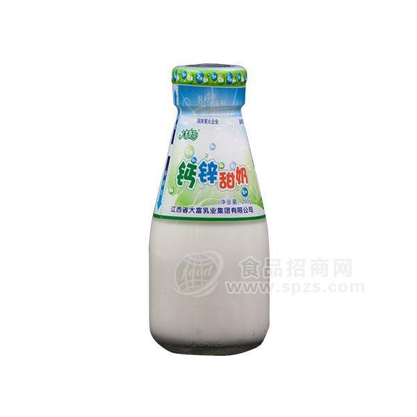 大富康园 钙锌甜奶 乳饮料 200g