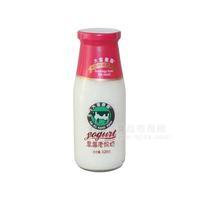 大富康园 草莓老酸奶 乳饮料320g