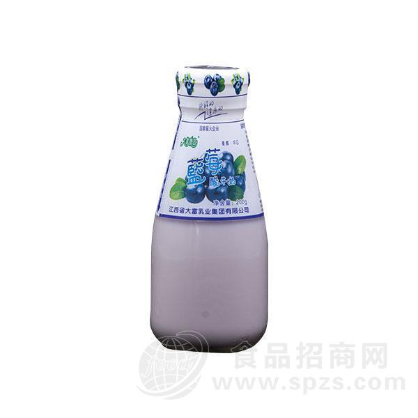 大富康园 蓝莓酸牛奶 乳饮料 200g