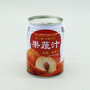 果蔬汁 白桃胡蘿卜果蔬汁240ml