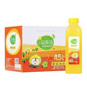 小輕果語 黃桃+楊桃復(fù)合果汁飲料488mlx15瓶