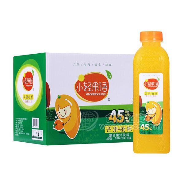 小轻果语 芒果+枇杷复合果汁饮料488mlx15瓶