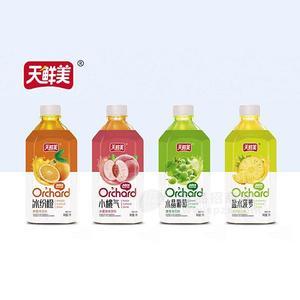 天鮮美 鮮橙 水蜜桃 葡萄 菠蘿 果味飲料1L