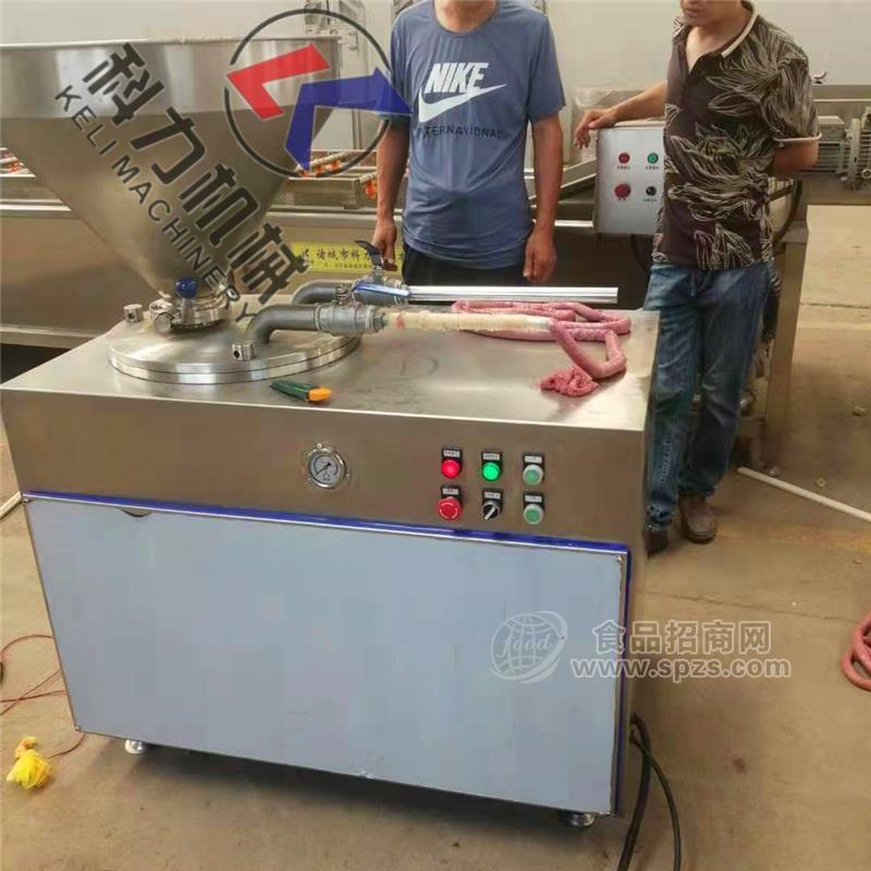 荞面灌肠机   50型双管东北荞面灌肠机  自动多功能灌肠机   肠制品加工设备