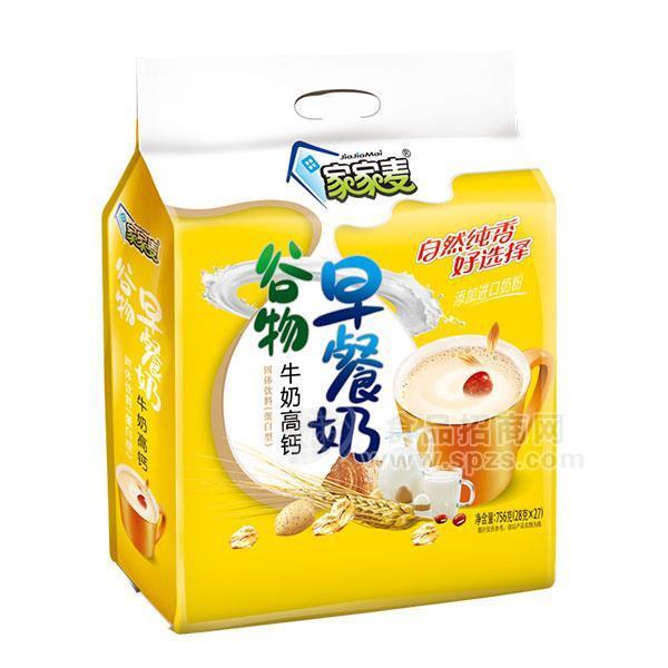 家家麥谷物早餐奶 牛奶高鈣 756g