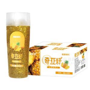 宜泉 奇亚籽菠萝味果汁饮料 果味饮料招商430mlx15瓶