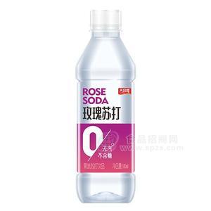 天合露無(wú)汽不含糖蘇打水玫瑰果味蘇打飲品招商500ml