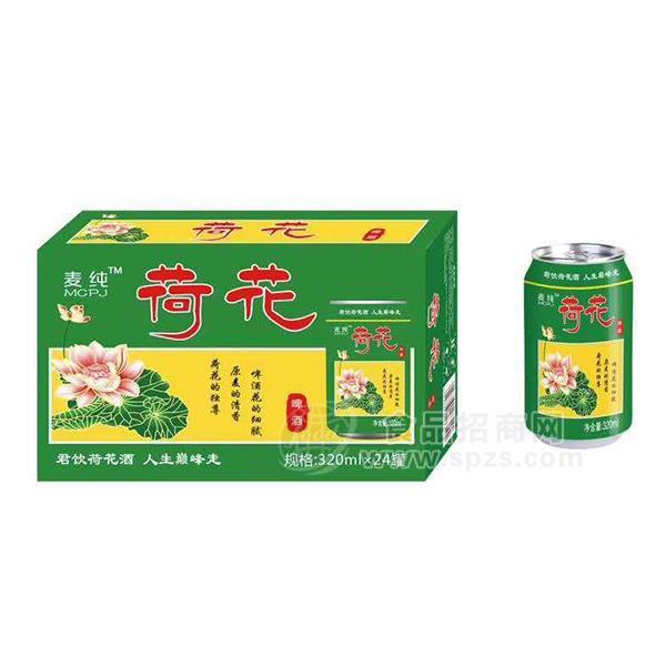 ·麦纯荷花啤酒320mlx24罐 