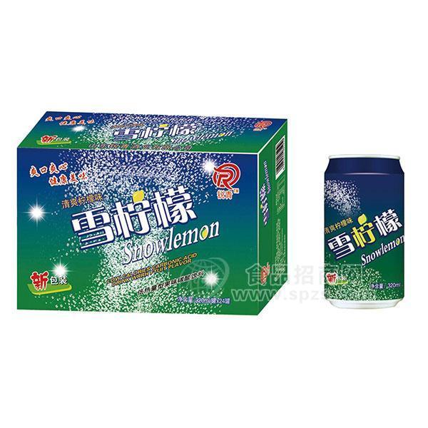 ·锐青雪柠檬果味碳酸饮料320mlx24罐 