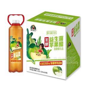 歐芝美發(fā)酵益生菌蘋果醋風味飲料招商1.25L＋250mlx6瓶