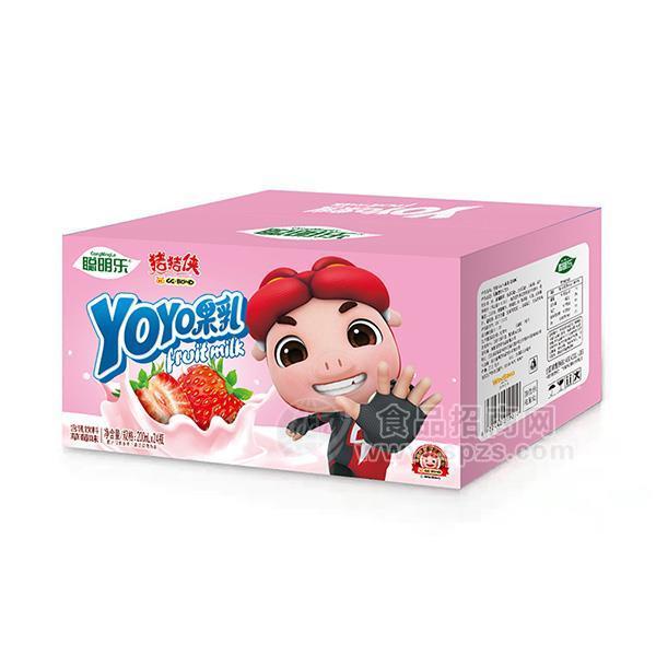 草莓味 果乳 含乳饮料200mlx24瓶