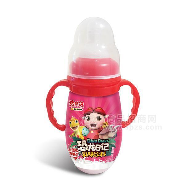 恐龙日记草莓味乳味饮料200ml