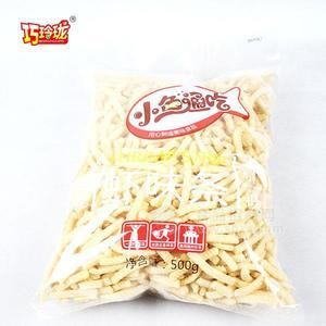 小魚通吃 蝦條膨化食品500g