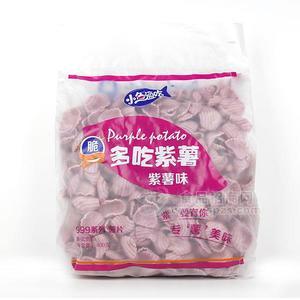 小魚通吃多吃紫薯 紫薯味薯片 膨化食品400g