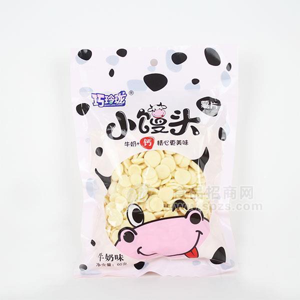 巧玲瓏牛奶味小饅頭薯片 休閑食品60g