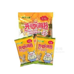 仙渔小苔芝麻夹心海苔休闲零食大包装招商