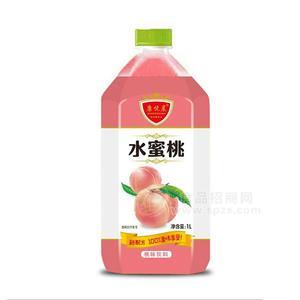 康悅晨水蜜桃飲料 果味飲料1L