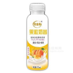 合益優(yōu)果粒奶昔 黃桃燕麥椰果 酸奶飲品310ml