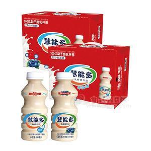 慧能多乳酸菌饮品原味蓝莓味招商340mlx12瓶