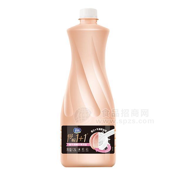 ·启活慢畅1＋1果汁牛奶双发酵益生菌桃汁乳饮品招商1.25L 