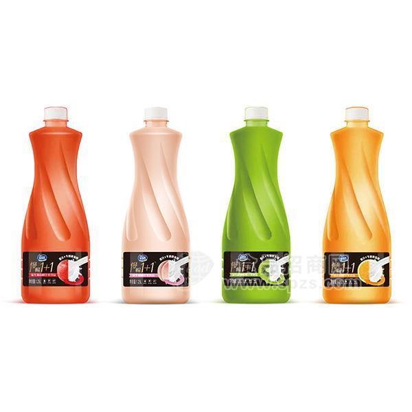 启活慢畅1＋1果汁牛奶双发酵益生菌乳饮品 果味饮料 果汁饮料 招商1.25L