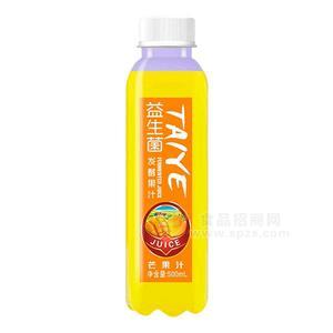 益生菌發(fā)酵果汁 芒果汁 果汁飲料500ml