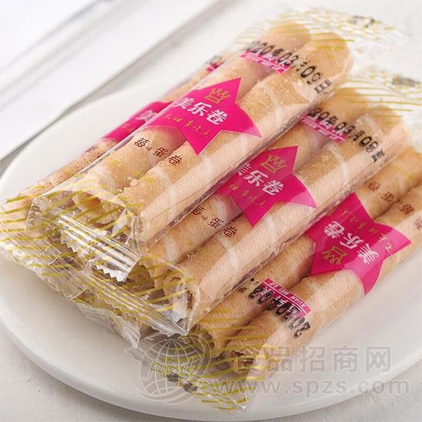 美乐卷 草莓蛋卷 烘焙食品 休闲糕点招商