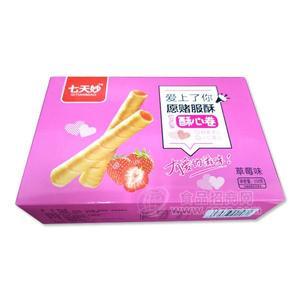 七天妙 酥心卷 草莓味 烘焙食品 休閑食品招商208g