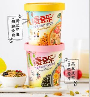 幫太麥樂(lè)豆 代餐果粒麥片 黃豆豆?jié){ 黑豆豆?jié){  水果麥片 幫太代餐粥