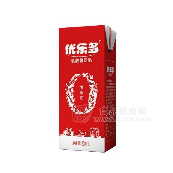 ·优乐多乳酸菌饮品 厂家直招250ml 