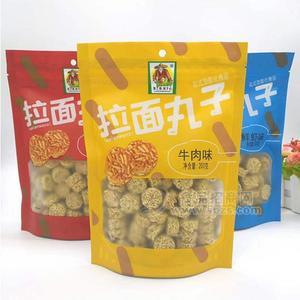 拉面丸子花式膨化食品 休閑食品200g