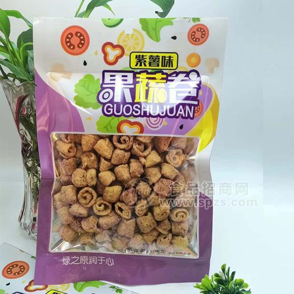 紫薯味果蔬卷 休閑食品108g