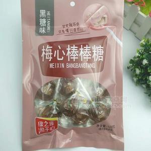 黑糖味梅心棒棒糖108g