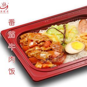 快餐速食料理包廠家批發(fā)加熱即食180g番茄牛肉外賣(mài)便當(dāng)料理包