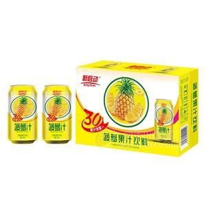 新啟動(dòng) 菠蘿果汁飲料招商 大果粒菠蘿汁飲品310ml