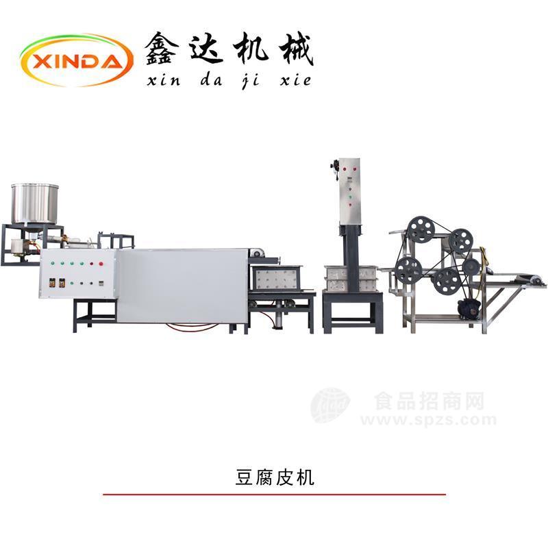 2020新款豆腐皮机自动泼皮均匀 一键压制 双扒一次成型