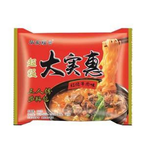 华夏粮仓大实惠红烧牛肉味 方便面  招商
