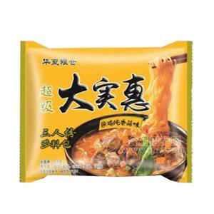 華夏糧倉大實(shí)惠紫雞燉香菇味 方便面