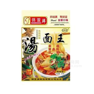 錦萱鮮肉味湯面王面條料調味品招商200g