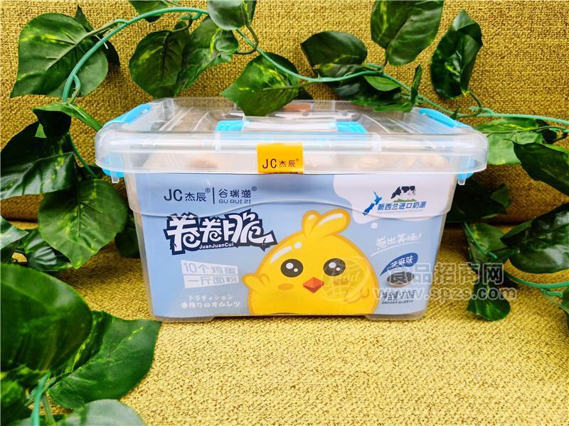 ·杰辰手工蛋卷进口食品谷瑞滋卷卷脆芝麻味270g招商 礼盒装 礼品装 