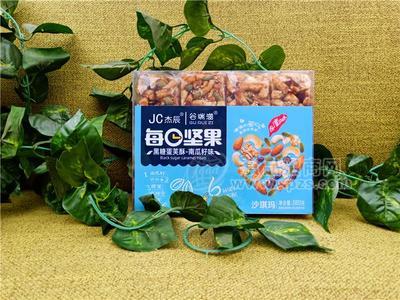 杰辰沙琪瑪進(jìn)口食品 每日?qǐng)?jiān)果黑糖蛋芙酥380g招商