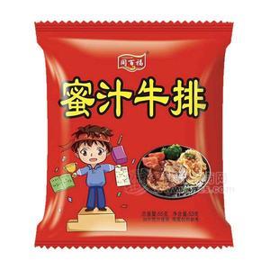同百福蜜汁牛排油炸型方便面休闲食品招商55g