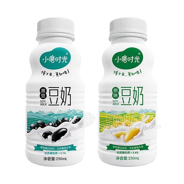 小磨时光 黑豆豆奶 植物蛋白饮料招商250ml