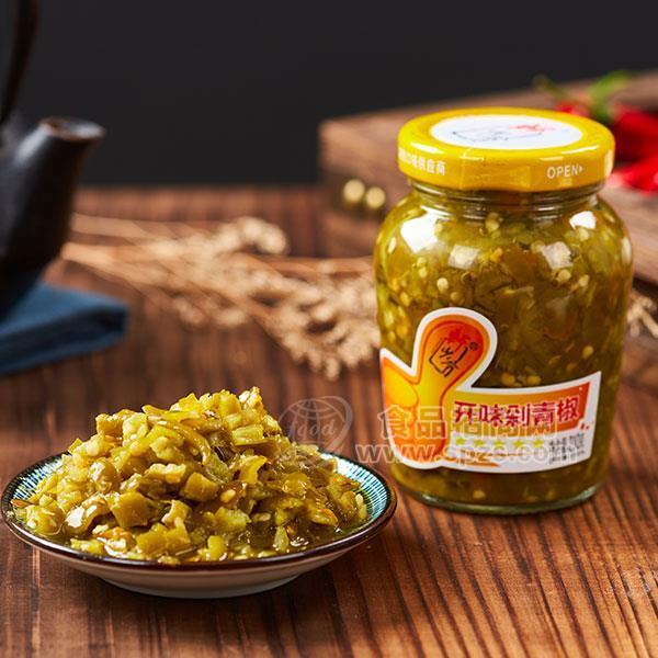 ·轩少爷开味剁青椒 调味品招商210g 