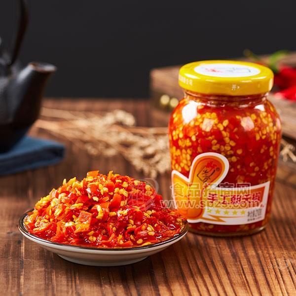 ·轩少爷手工朝天椒调味品 招商210g 