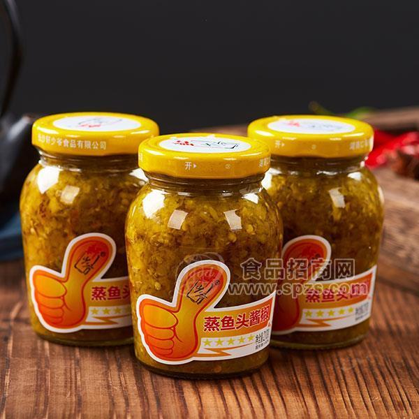 ·轩少爷蒸鱼头酱椒 调味酱招商210g 