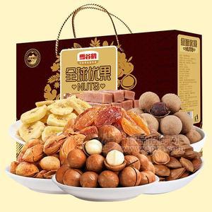 雪谷鶴 堅(jiān)果禮盒  零食大禮包 休閑零食批發(fā)1.8kg