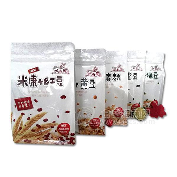 米康 紅豆 黃豆 麥麩 黑豆 綠豆谷物沖調(diào)粉 方便食品20gx10